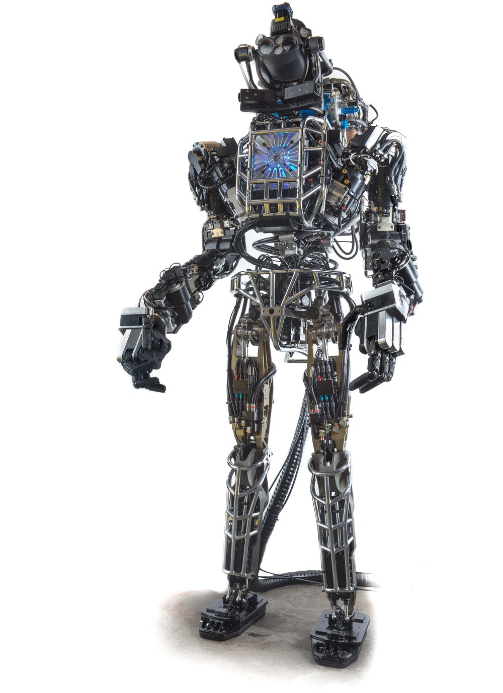 Robot humanoid Atlas buatan Boston Dynamics berdiri tegak