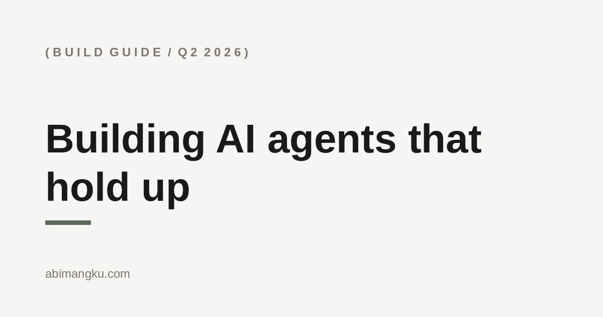 AI Agents Build Guide cover