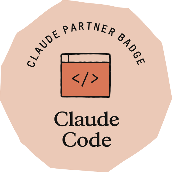 Claude Partner Badge for Claude Code, issued by Anthropic to Abi Mangku Nagari