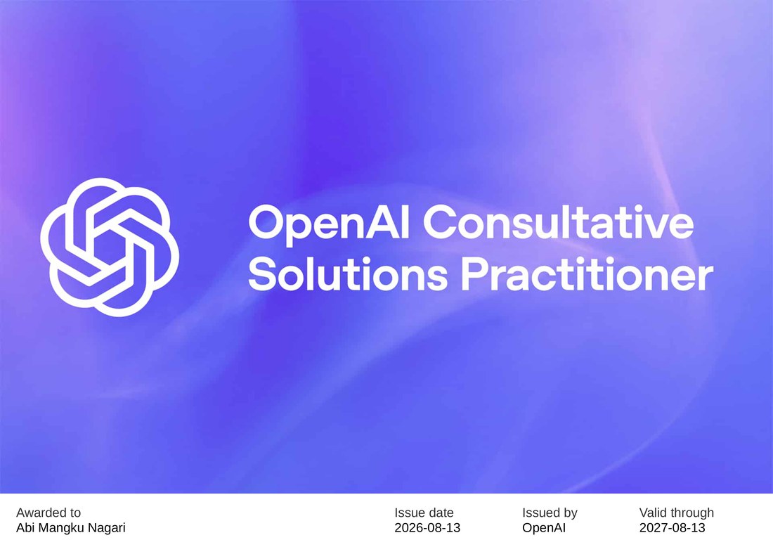 Consultative Solutions Practitioner from OpenAI